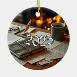 2025 Writer Keramisch Ornament