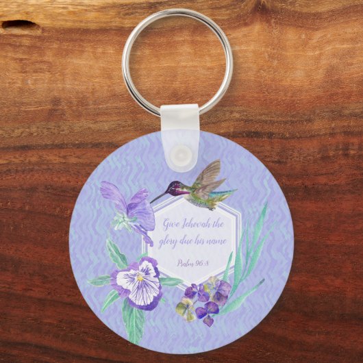 2025 year text Give Jehovah glory Sleutelhanger (Voorkant)