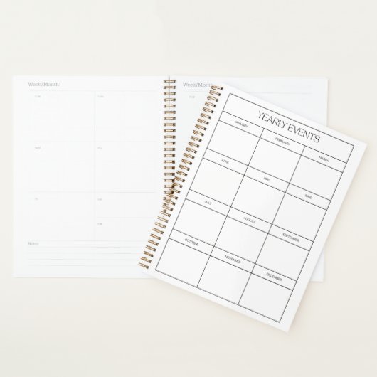 2025 Yearly Planner | Minimalist Wall Calendar (Devant avec enveloppe)