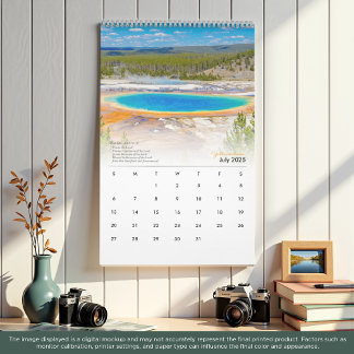 2025 Yellowstone Kalender met Bijbelverzen