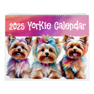 2025 Yorkshire Terrier "Yorkie" Maandkalender Kalender
