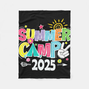 2025 Zomer Kamp 2025 Zomer Vakantie Matching Fam Fleece Deken