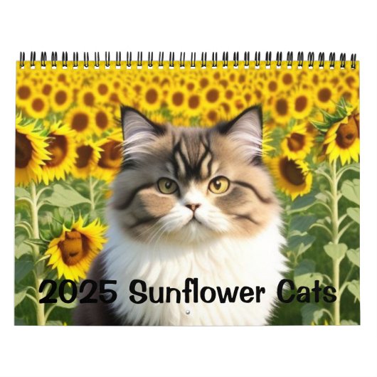 2025 Zonnebloem Katten Kalender (Hoes)