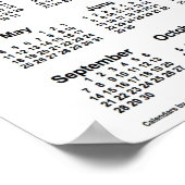 2025 Zonnebloemkalender van Janz Poster (Hoek)