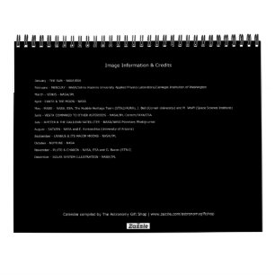 2025 Zonnestelsel Ruimte Astronomie Planeten Unive Kalender