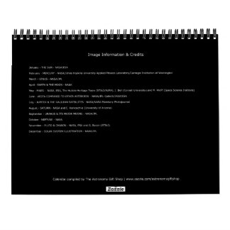 2025 Zonnestelsel Ruimte Astronomie Planeten Unive Kalender