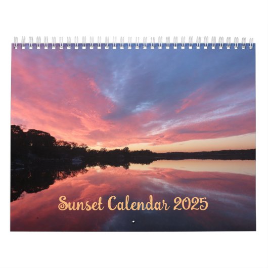 2025 Zonsondergang Kalender (Hoes)