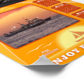 2025 Zonsondergangen en strandstemmingen Poster (Hoek)