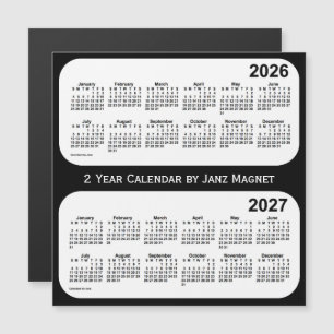2026-2027 2 jaar zwart-wit agenda van Janz