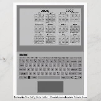 2026-2027 Kalender Schooljaar Laptop Toetsenbord