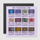 2026 Aangepaste Fotofractals Kalender Zondag start (Voorkant / Achterkant)