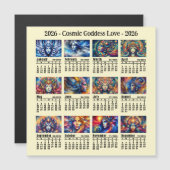 2026 Aangepaste Kosmische Godin Kalender Zondag st (Voorkant / Achterkant)