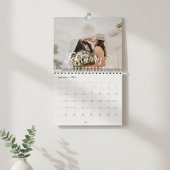 2026 Aangepaste Trouwfoto Chic Script Kalender