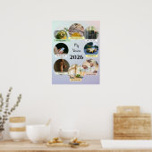 2026 Aesthetic Pastel Circles Vision Poster (Cuisine)