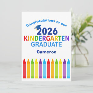 2026 Afgestudeerde Kleuterschool Aangepaste Moppe Kaart