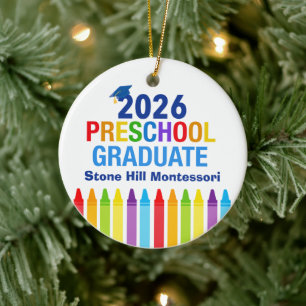 2026 Afgestudeerde Peuter Cute Aangepaste Herinner Keramisch Ornament