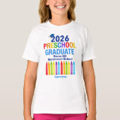 2026 Afgestudeerde Peuter Cute Aangepaste Kinderen T-shirt (Voorkant)