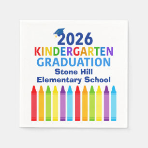 2026 Afstudeerfeestje voor kleuters aangepaste sch Servet