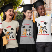 2026 Afstudeerploeg Schattige Cartoon Hond
