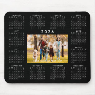 2026 Agenda Eén Foto Persoonlijke Aangepaste Kleur Muismat