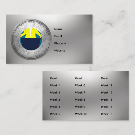 2026 Agenda Gewichtsverlies Zakkaart Visitekaartje (Voorkant / Achterkant)