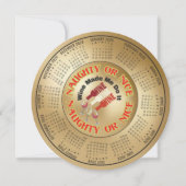 2026 Agenda Grappige Wijn Heeft Me Daartoe Gedreve Feestdagenkaart (Voorkant)