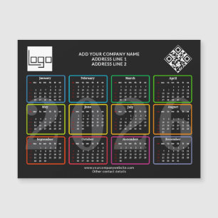 2026 Agenda Logo QR Code Moderne Zakelijke Promo
