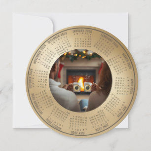 2026 Agenda Nieuwjaarskaart Nieuwjaarsviering Feestdagenkaart