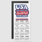 2026 Agenda USA 250 Verjaardag van Amerika 1776-20 (Voorkant / Achterkant)