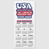 2026 Agenda USA 250 Verjaardag van Amerika 1776-20 (Voorkant)
