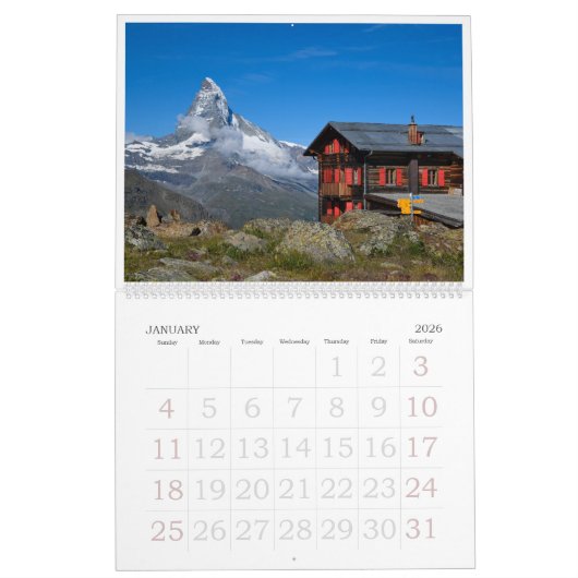 2026 Alps nature & landscape photo Kalender (Jan 2026)