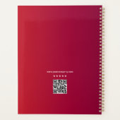 2026 Amerika 250 Rode Herdenkingslogo & QR-code Planner (Achterkant)