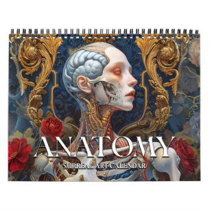 2026 Anatomie 3 surrealistische kunstkalender Kalender