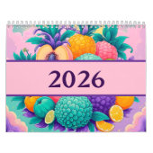 2026 année avec fruits Calendrier (Protection)