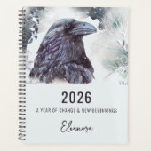 2026 Année du Changement Symbolisme du Corbeau (Devant)
