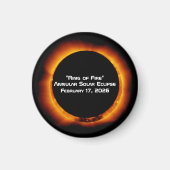 2026 Annular Ring of Fire Solar Eclipse Magneet (Voorkant)