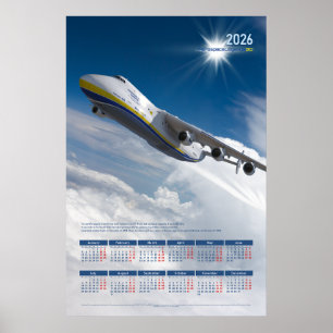 2026 Antonov An-225 Mriya-herdenkingsposter Agenda Poster
