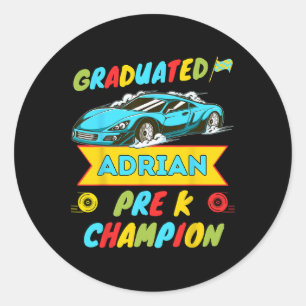 2026 Auto Adrian Gepersonaliseerde Laatste Dag Pre Ronde Sticker