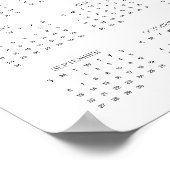 2026 Boho Abstracte Kattenkunst Voljaar Kalender Poster (Hoek)