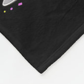 2026 Bookworm Funny Happy New Year Chapter Book Lo Fleece Deken (Hoek)