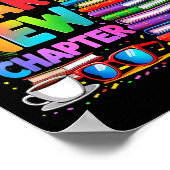 2026 Bookworm Funny Happy New Year Chapter Book Lo Poster (Hoek)