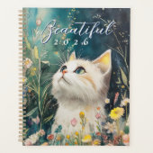 2026 Botanical Cat Planner | Minimal Cat Planner (Voorkant)