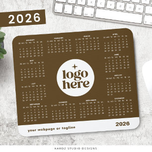 2026 Business Branded Bruin Voljaar Kalender Muismat