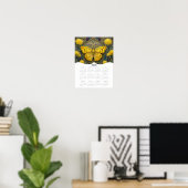 2026 Butterfly Fantasy Art Volledige jaarkalender Poster (Thuiskantoor)