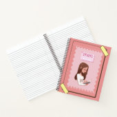 2026 Cahier de Journal Esthétique – Rose Pastel Mi (Intérieur)