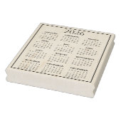 2026 Calendar #2 Four Rows, Three Columns Rubberstempel (Stempel)
