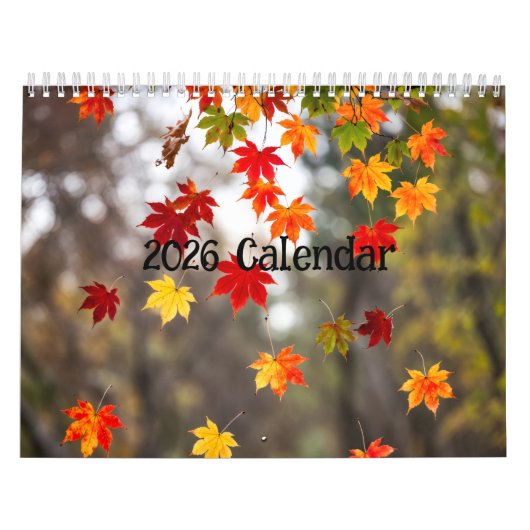 2026 Calendar (Autumn Leaves- Created by Grok) Kalender (Hoes)