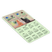 2026 Calendar Cats in the Window Flexible Magnet (Côté Droit)