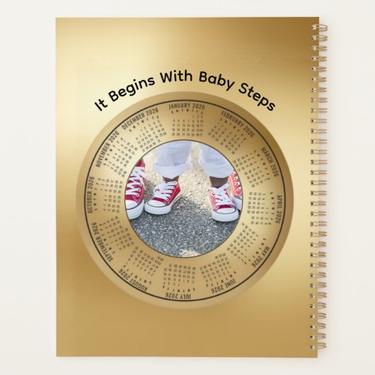 2026 Calendar It Begins With Small Steps Planner (Dos)