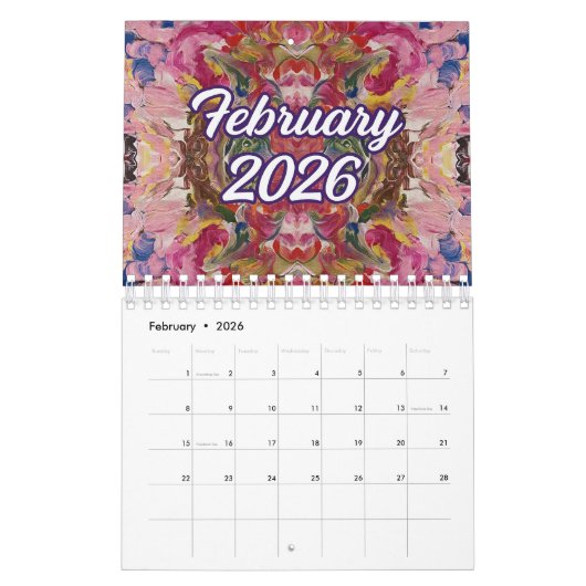 2026 calendar kalender (Feb 2026)